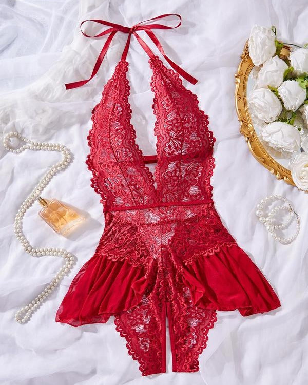 Lace Sexy Breathable Teddy Bodysuit