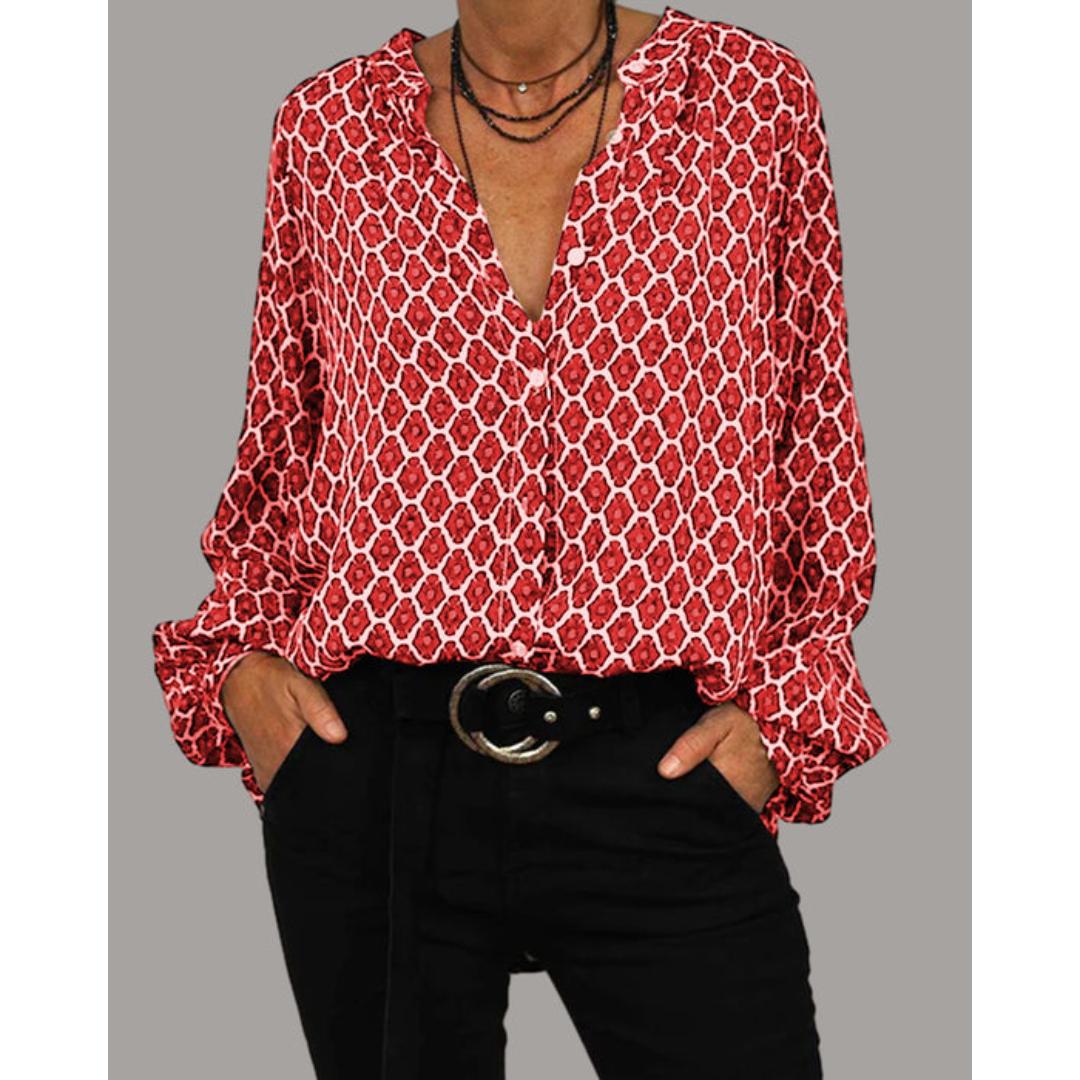 Zara | V-Neck Blouse
