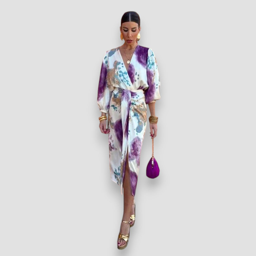 Lauren | Elegant V-Neck Dress