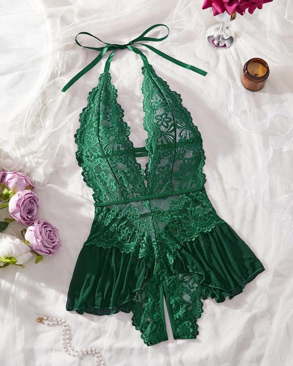 Lace Sexy Breathable Teddy Bodysuit