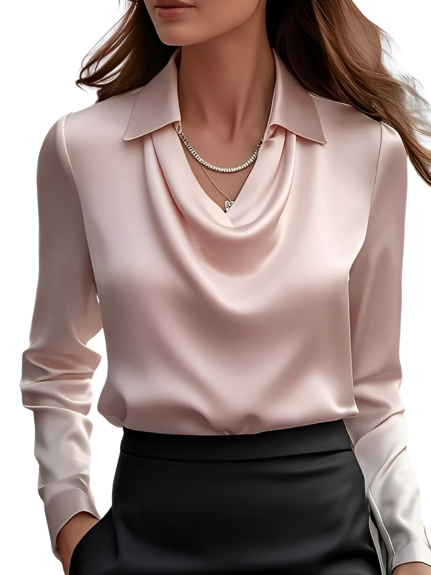 Dionne | Silky Long-Sleeve Blouse