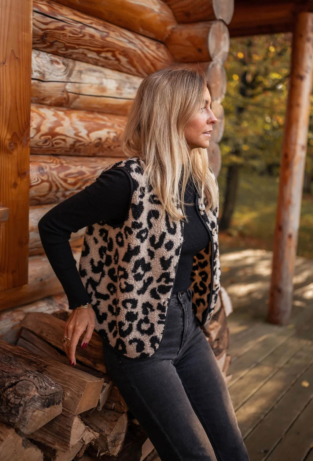 Leana | Stylish Leopard Vest