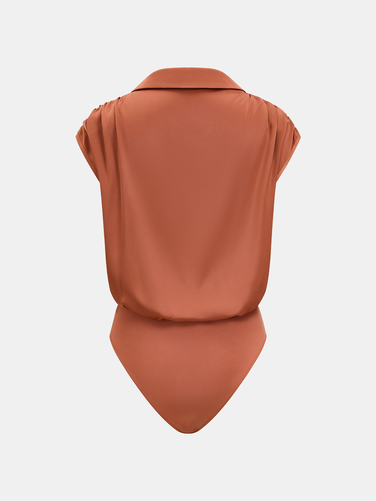 Collared Cap Sleeve Wrap Bodysuit