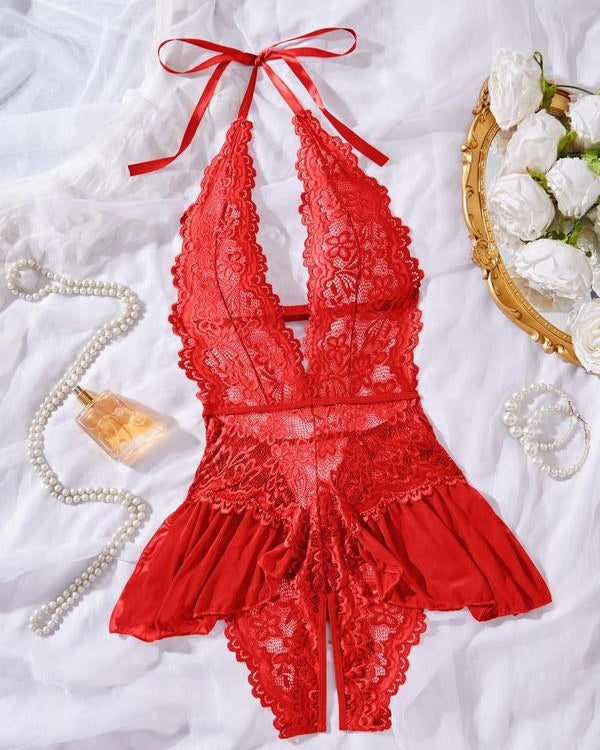 Lace Sexy Breathable Teddy Bodysuit