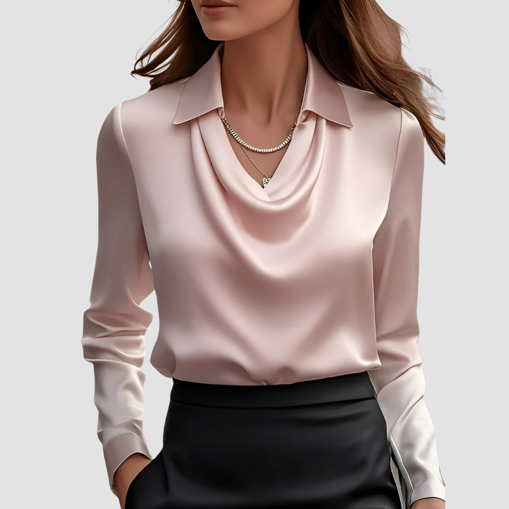 Dionne | Silky Long-Sleeve Blouse