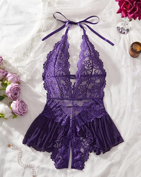 Lace Sexy Breathable Teddy Bodysuit