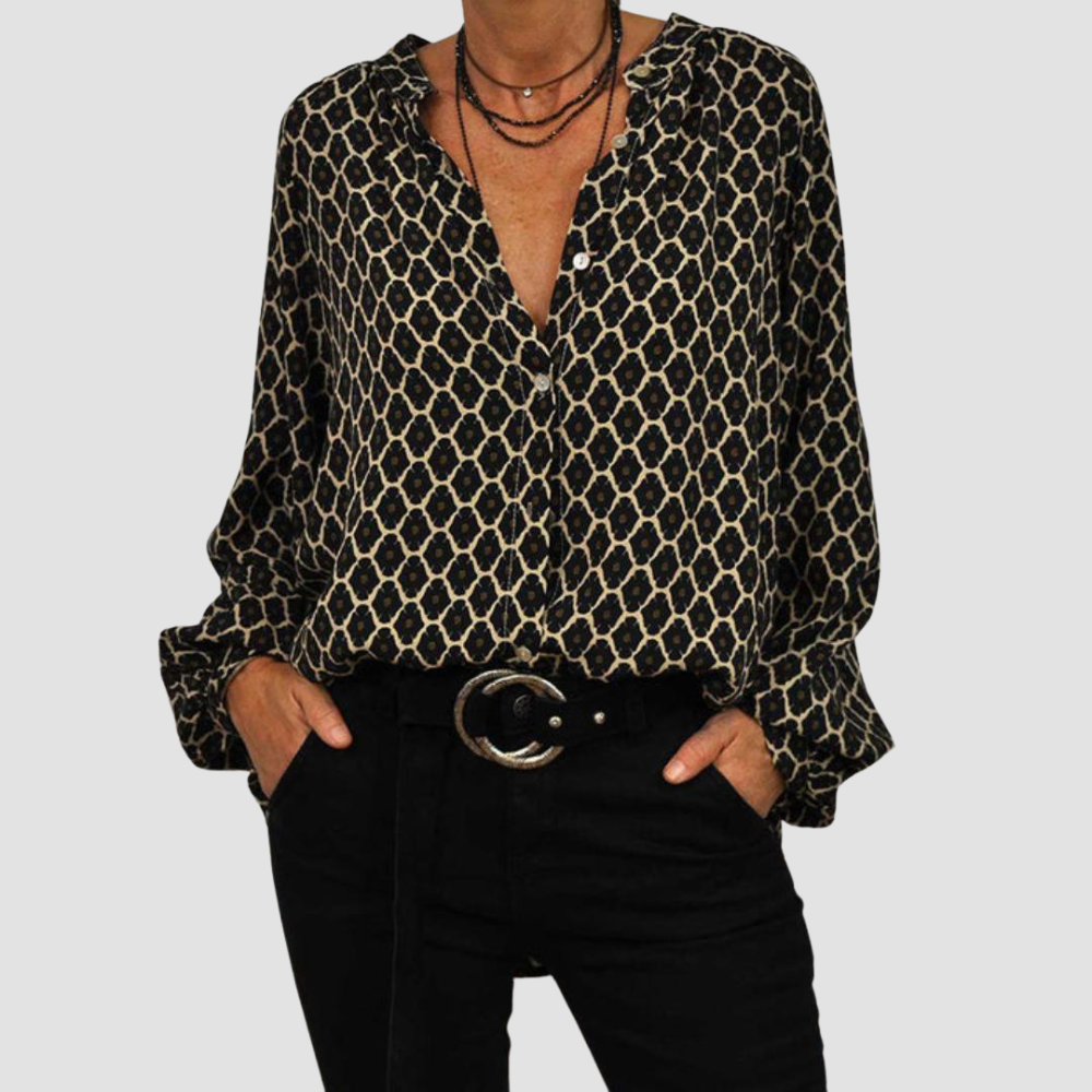 Zara | V-Neck Blouse