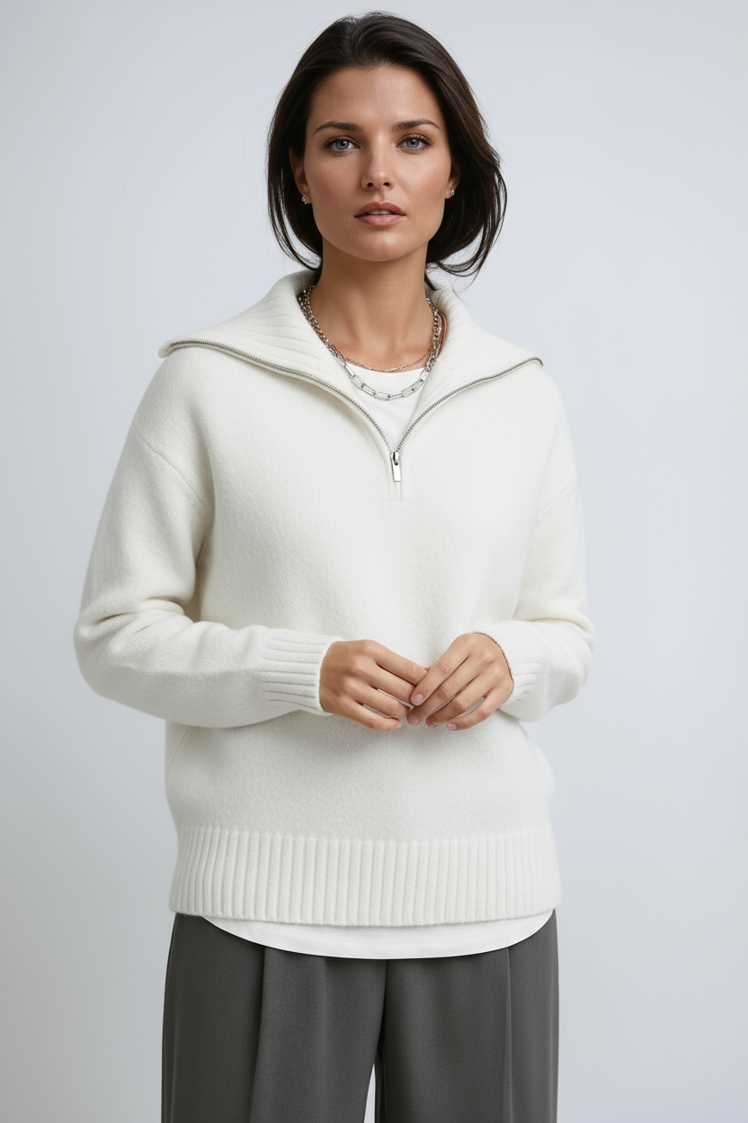 Mona | Zip-up turtleneck Jumper